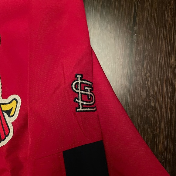 Majestic brand St. Louis Cardinals 1/4 zip, lightweight pullover. Size L large. - Picture 9 of 10